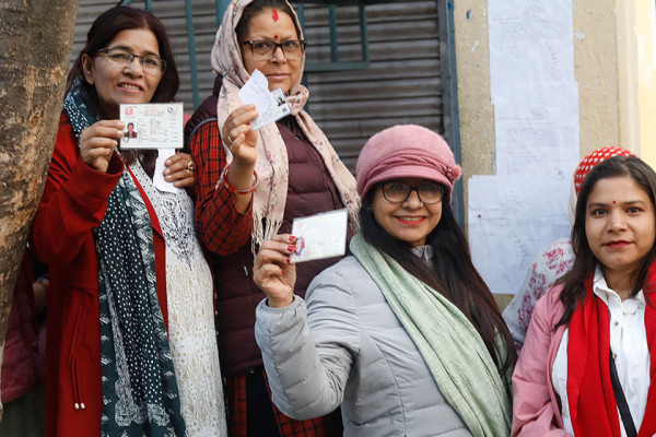 काठमाडौंमा शान्तिपूर्ण रूपमा मतदान जारी